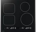 Sharp - 24 in. Wide 4 Element Built-In Induction Cooktop with Four Cooking Zones and Dedicated Timers, Side Accessories Included - Black