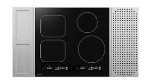 Sharp - 24" Built-In Induction Cooktop Side Accessories Included - Black - Front_Zoom