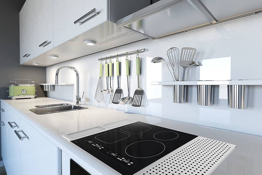 Alt View 21. Sharp - 24" Built-In Induction Cooktop Side Accessories Included - Black.