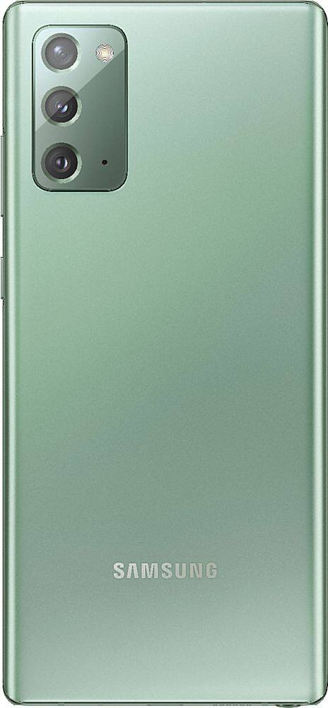 Angle. Samsung - Pre-Owned Galaxy Note20 5G 128GB (Unlocked) - Mystic Green.