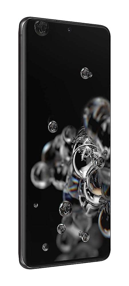 Alt View 1. Samsung - Pre-Owned Galaxy S20 Ultra 5G 128GB (Unlocked) - Cosmic Black.