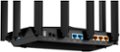 Alt View 12. TP-Link - Archer AXE7800 Tri-Band Wi-Fi 6E Router - Black.