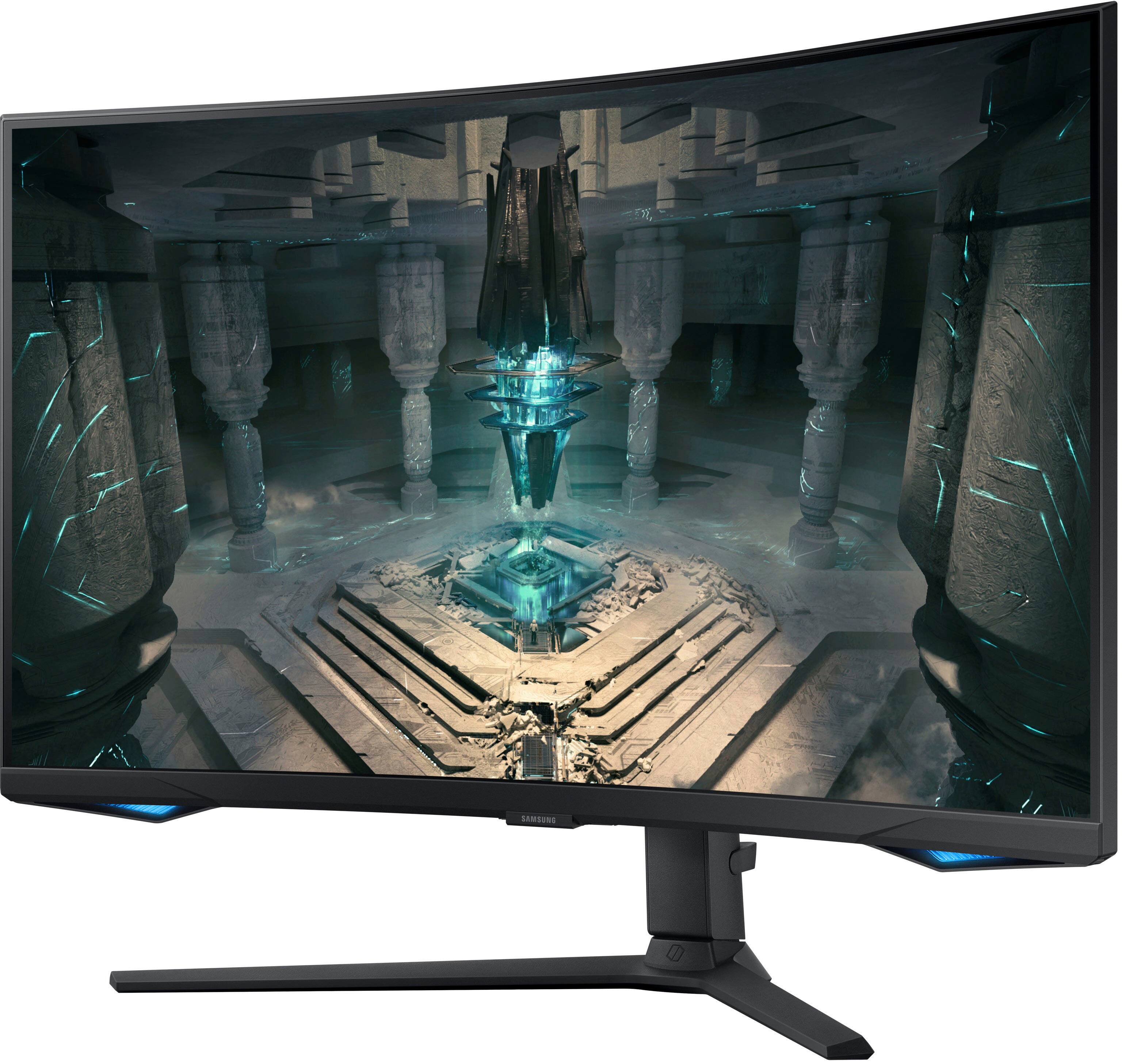 Alt View 12. Samsung - Odyssey G6 32” Curved QHD FreeSync Premium Pro Smart 240Hz 1ms Gaming Monitor with HDR600 (DisplayPort, HDMI, USB 3.0) - Black.