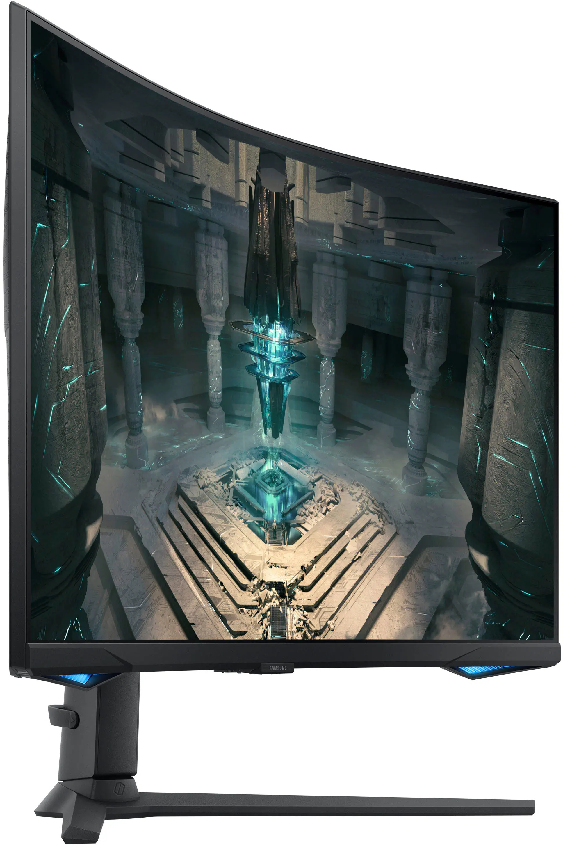 Alt View 16. Samsung - Odyssey G6 32” Curved QHD FreeSync Premium Pro Smart 240Hz 1ms Gaming Monitor with HDR600 (DisplayPort, HDMI, USB 3.0) - Black.