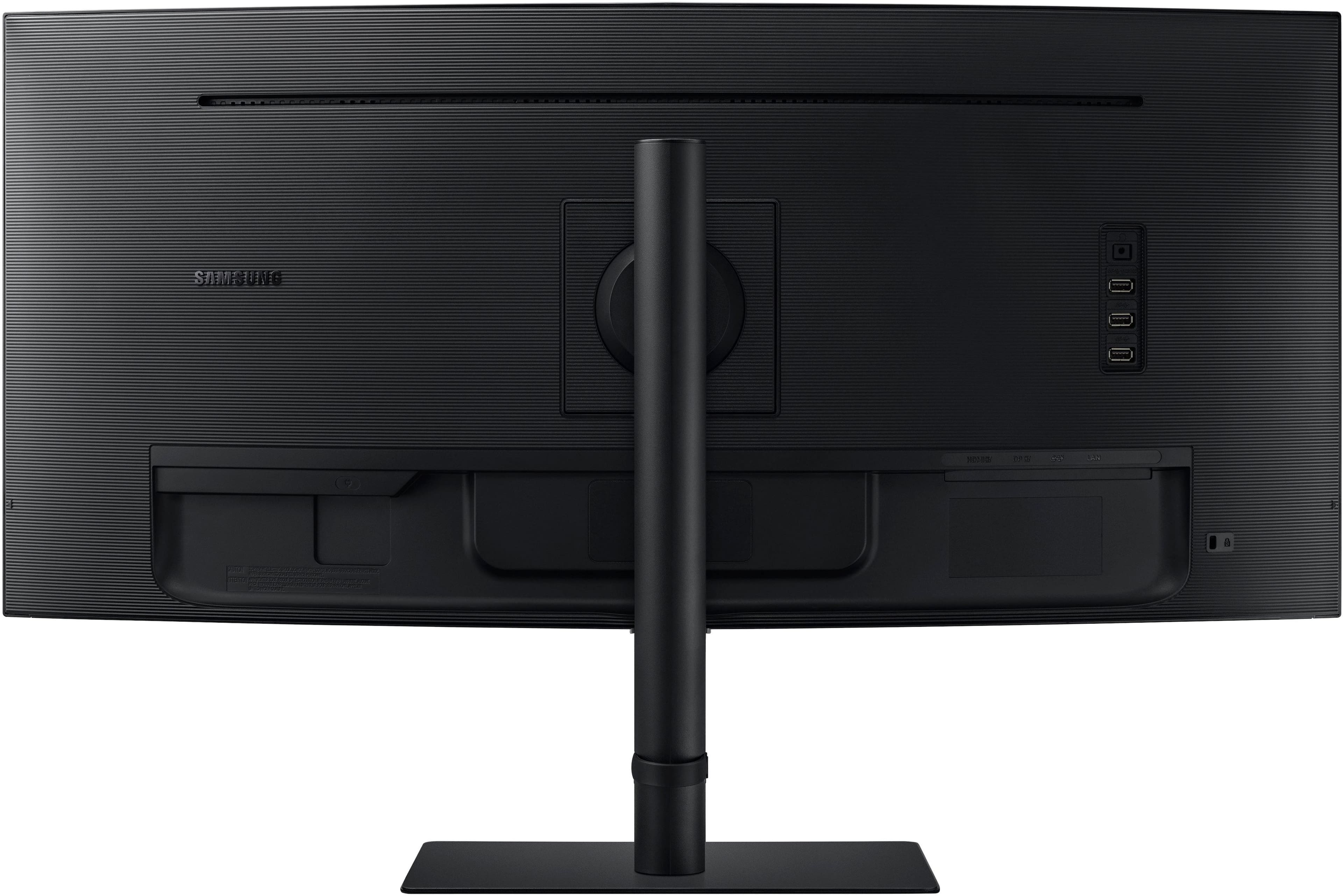 Alt View 17. Samsung - ViewFinity S6 34" Ultra Wide 1000R Curved QHD FreeSync Monitor with HDR10 (DisplayPort, HDMI, USB, USB-C) - Black.