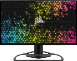CORSAIR - XENEON 32UHD144 32" IPS LED 4K UHD FreeSync and G-SYNC Compatible QLED Monitor with HDR600 144Hz (DP, HDMI, and USB-C) - Black - Front_Zoom