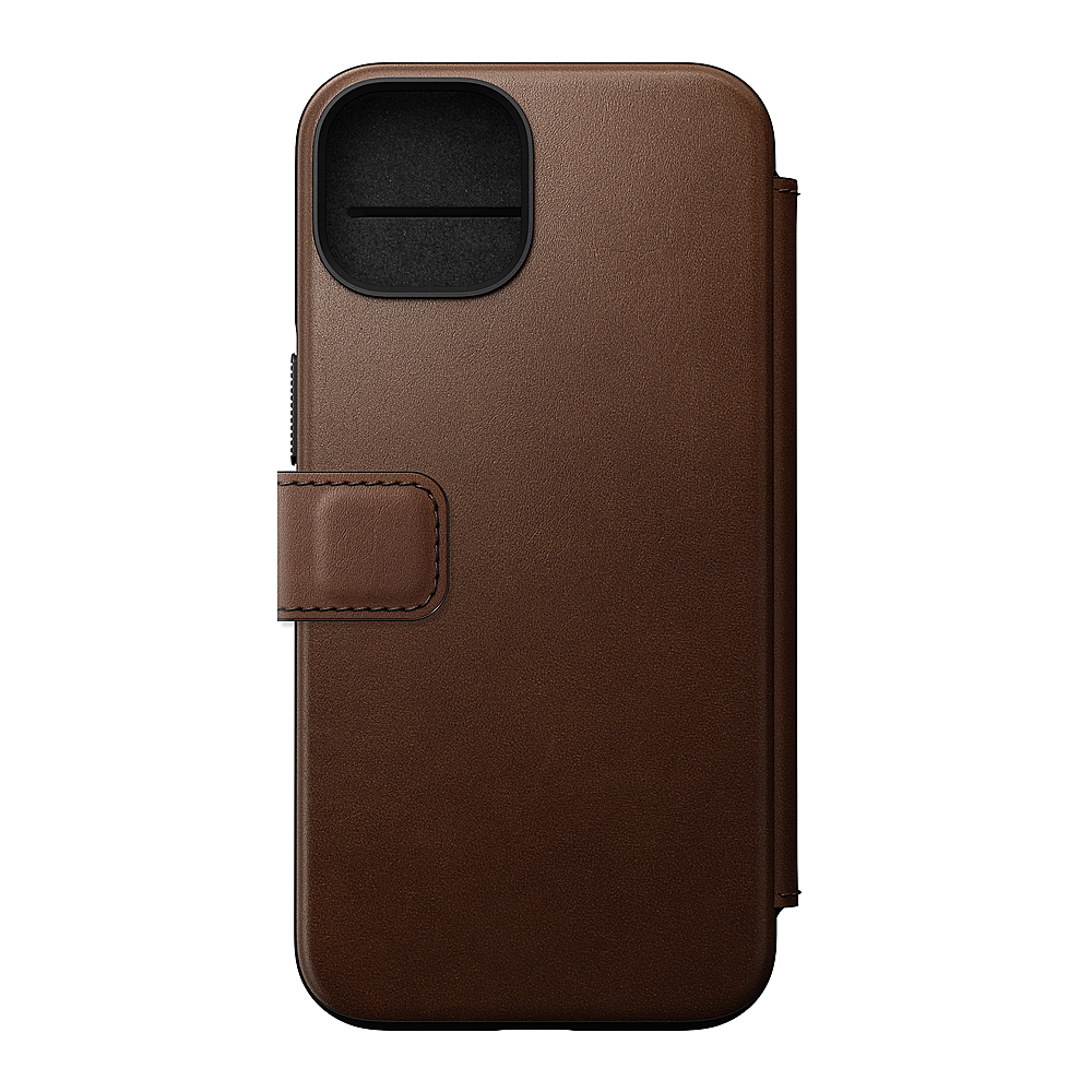 Nomad Leather Folio Case Apple iPhone 14 Brown 51266VRP - Best Buy