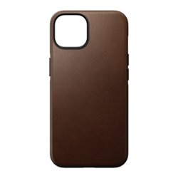 Nomad - Leather Case for Apple iPhone 14 - Brown - Front_Zoom