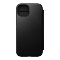 Nomad - Leather Folio Case Apple iPhone 14 - Black - Front_Zoom