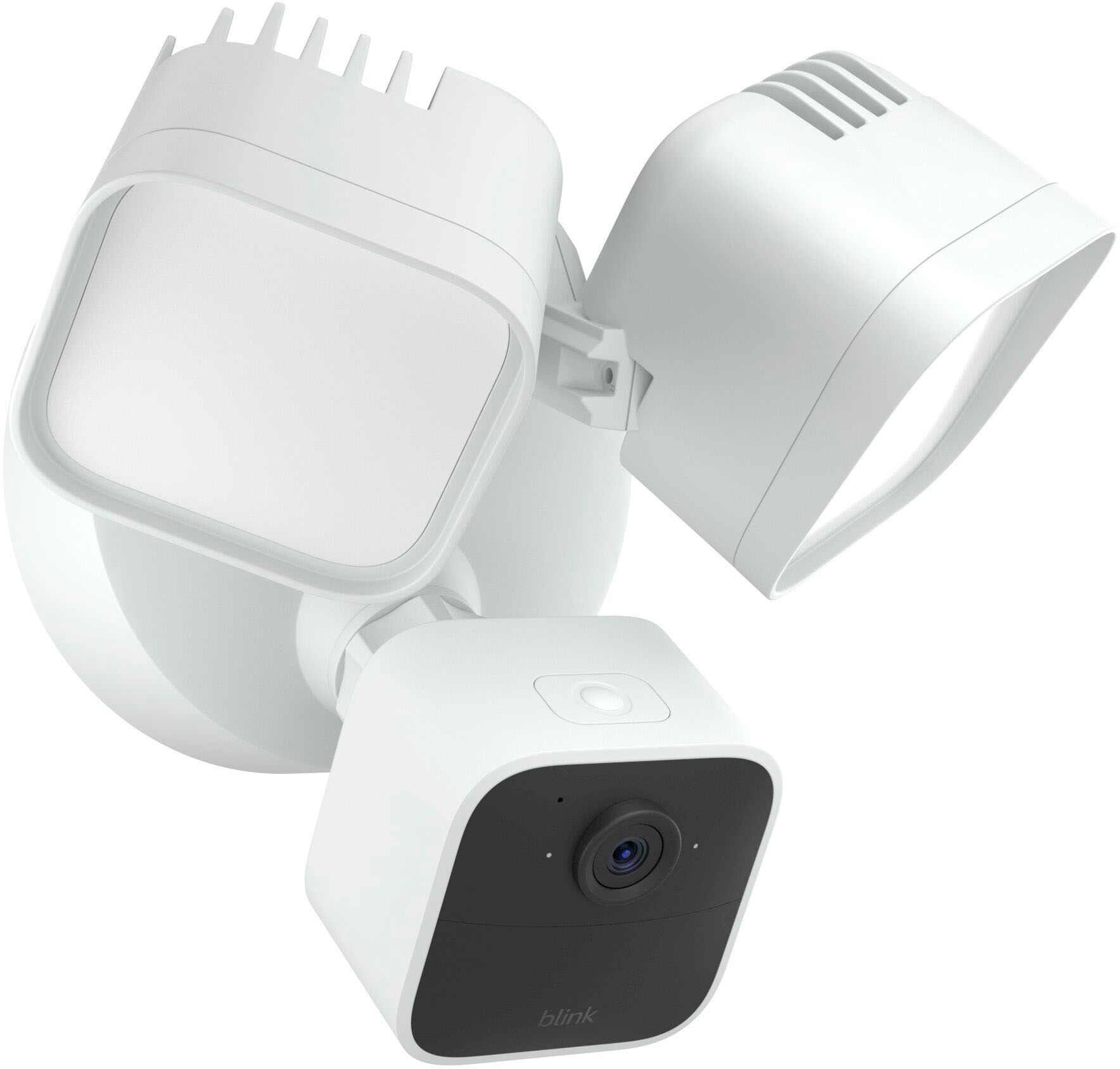 Angle View: Blink - Outdoor Wired 1080p Security Camera with Floodlight - White
