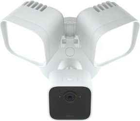 Blink - Outdoor Wired 1080p Security Camera with Floodlight - White - Front_Zoom