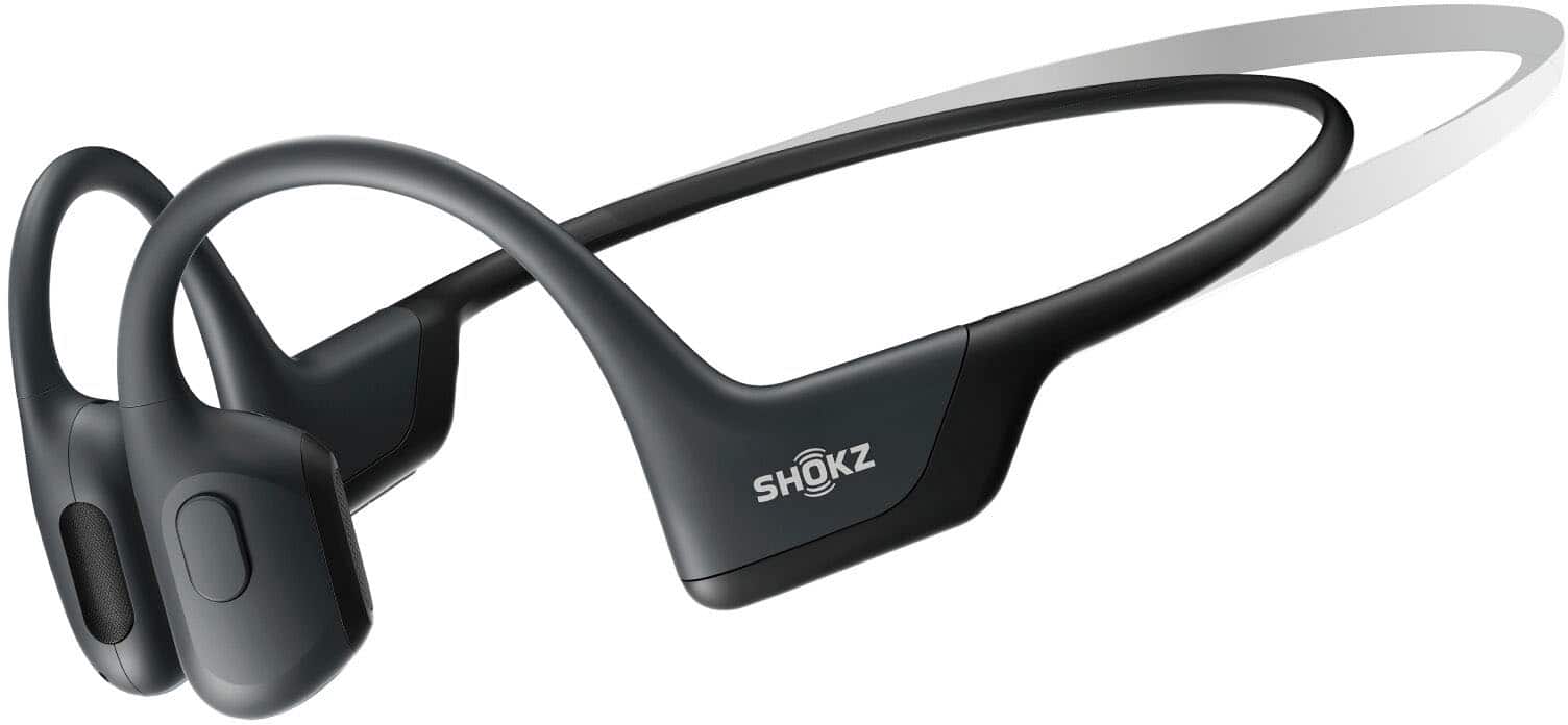 Front. Shokz - OpenRun Pro Mini Premium Bone Conduction Open-Ear Sport Headphones - Black.