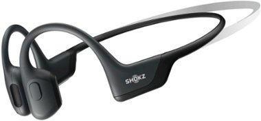 Shokz - OpenRun Pro Mini Premium Bone Conduction Open-Ear Sport Headphones - Black - Front_Zoom