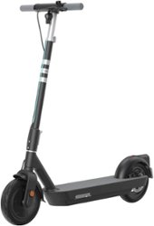 OKAI - NEON Pro Foldable Electric Scooter w/ 50 Miles Max Operating Range & 20 mph Max Speed - Black - Front_Zoom