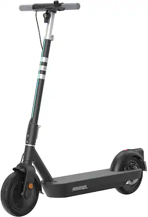 Front. OKAI - NEON Pro Foldable Electric Scooter w/ 50 Miles Max Operating Range & 20 mph Max Speed - Black.