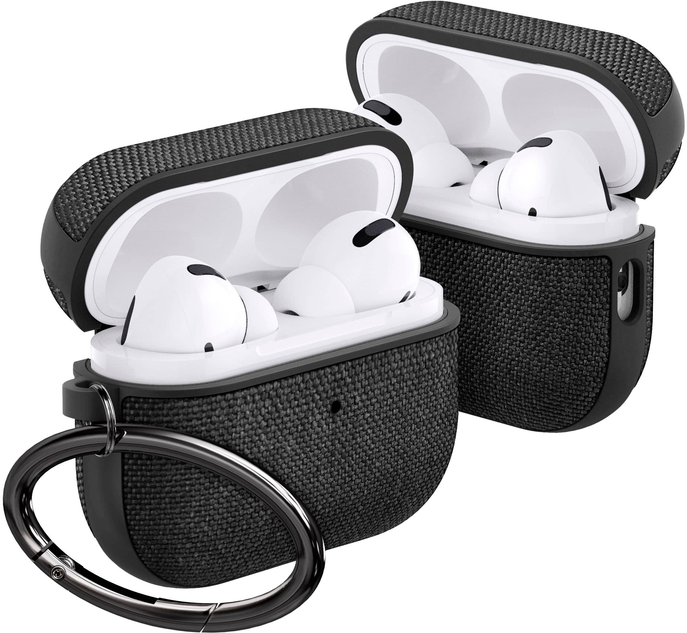 Alt View 16. Spigen - Urban Fit Case for Apple Airpods Pro (2nd generation) - Black.