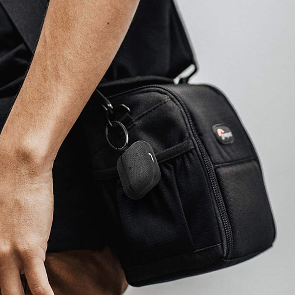 Alt View 17. Spigen - Urban Fit Case for Apple Airpods Pro (2nd generation) - Black.