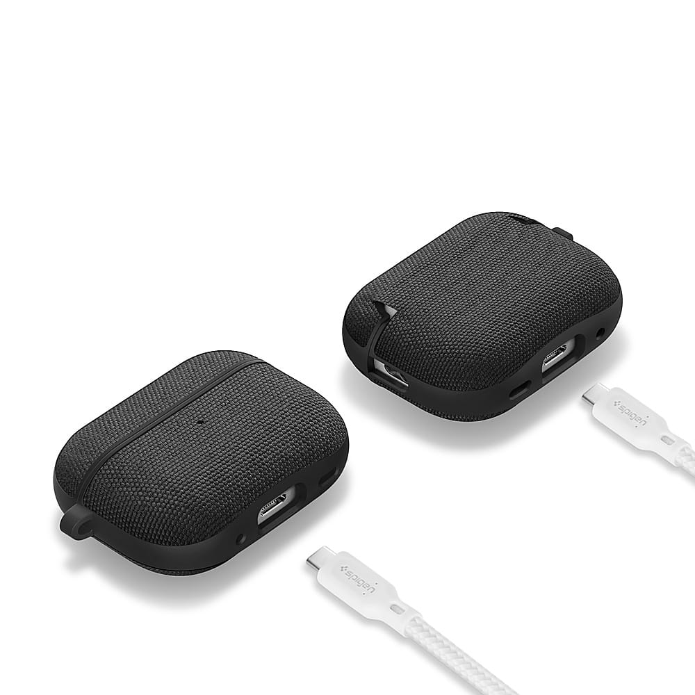 Alt View 18. Spigen - Urban Fit Case for Apple Airpods Pro (2nd generation) - Black.