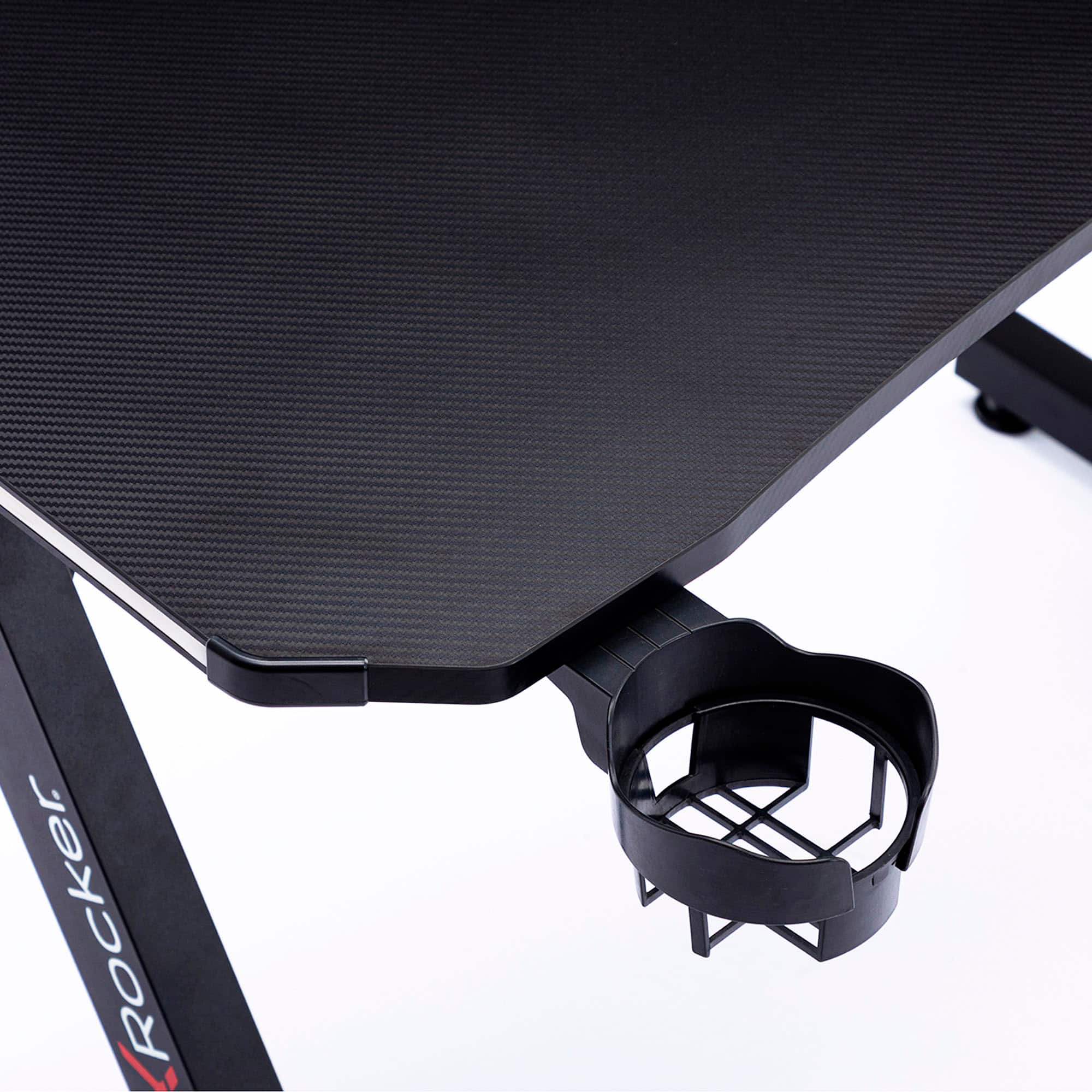 Alt View 19. X Rocker - Cobra Gaming Desk with RGB Lighting - Black.