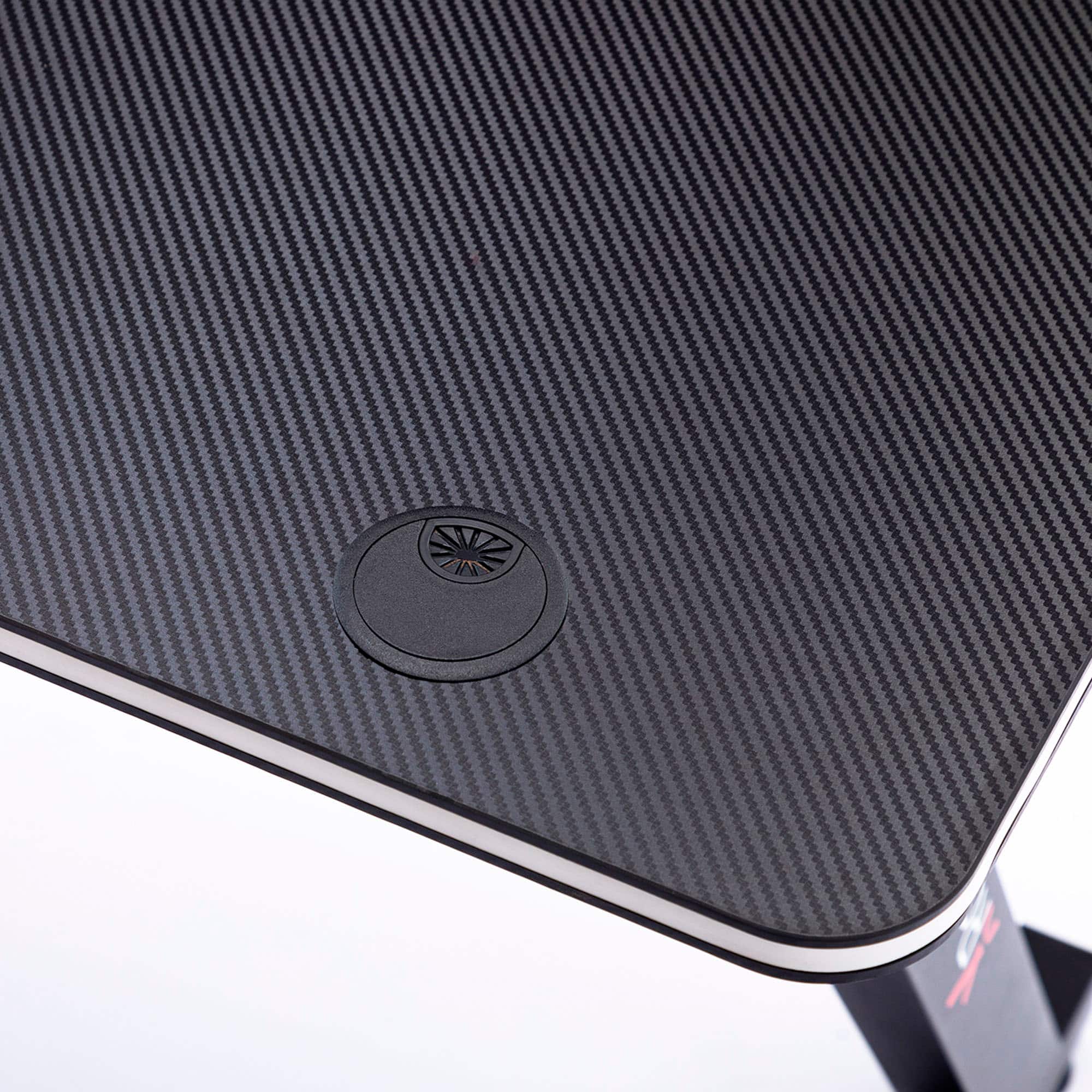 Alt View 21. X Rocker - Cobra Gaming Desk with RGB Lighting - Black.