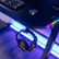Alt View 14. X Rocker - Cobra Gaming Desk with RGB Lighting - Black.