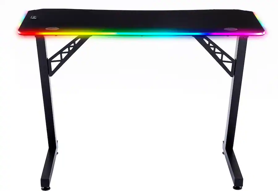 X Rocker Cobra Gaming Desk with RGB Lighting Black 725601 - Best Buy