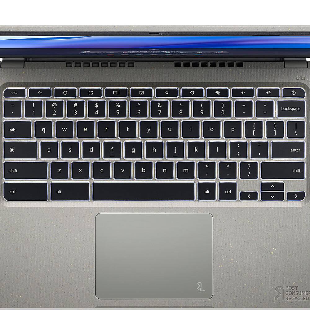 Alt View 1. Acer - Vero 514 Chromebook Green PC Laptop - 14" FHD IPS - Intel Core i3 -1215U - 8GB LPDDRX Memory - 128GB SSD - Gray.