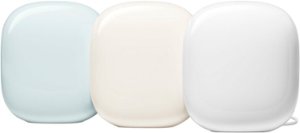 Google - Geek Squad Certified Refurbished Nest Wifi Pro 6e AXE5400 Mesh Router (3-pack) - Multi-Color - Front_Zoom