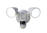 Swann Wi-Fi 4K UHD Security Surveillance Floodlight Camera, Night Vision, 115 Degree Viewing, Heat Sensing, 2-Way Talk - White - Front_Zoom