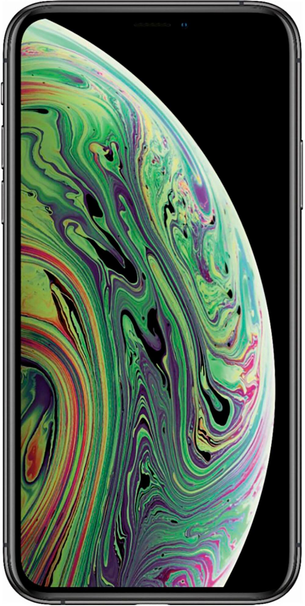 Angle. Apple - Pre-Owned iPhone XS 64GB (Unlocked) - Space Gray.