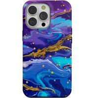 ArtsCase - StrongFit Designers Case for Apple iPhone 14 Pro - Blue Colorful Marble - Front_Zoom