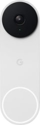 Google - Geek Squad Certified Refurbished Nest Doorbell Wired (2nd Generation) - Snow - Front_Zoom