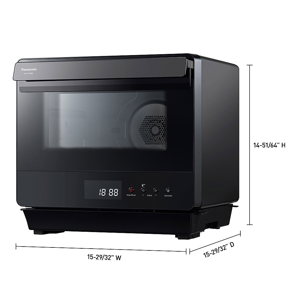 Angle View: Cuisinart - Compact Air Fryer Toaster Oven - Stainless Steel