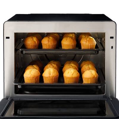 Panasonic HomeCHEF .7 Cu. Ft. 7 in 1 Compact Oven with Steam and Panasonic HomeCHEF .7 Cu. Ft. 7 in 1 Compact Oven with Steam and