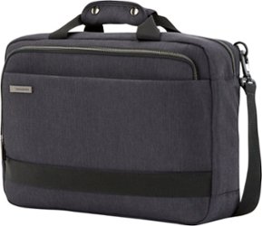 Samsonite - Modern Utility Convertible Briefcase to Backpack for 15.6" Laptop - Charcoal Heather - Front_Zoom