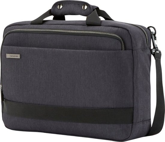 Front Zoom. Samsonite - Modern Utility Convertible Briefcase to Backpack for 15.6" Laptop - Charcoal Heather.