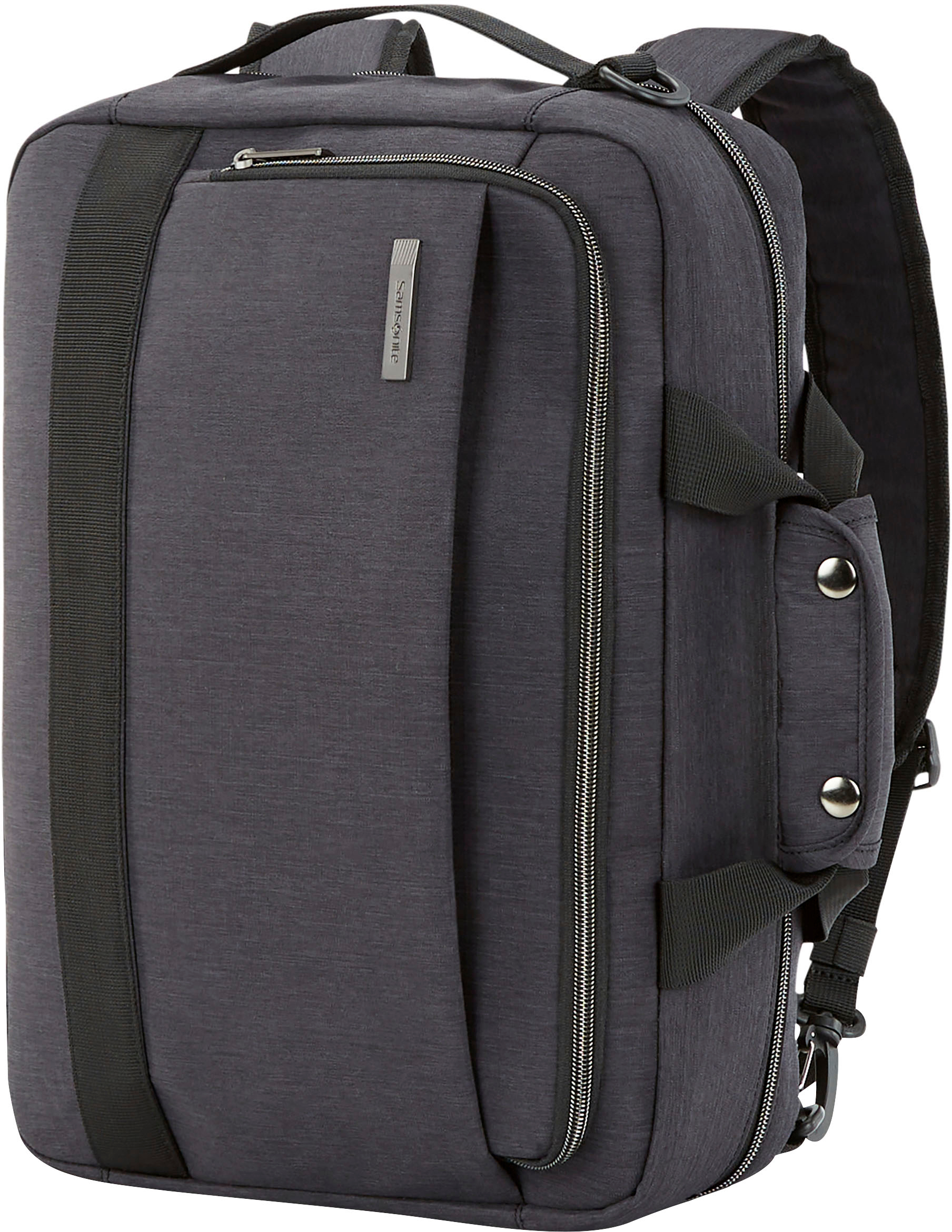 Angle View: Samsonite - Aramon NXT Laptop Shuttle Bag for 17" Laptop - Black