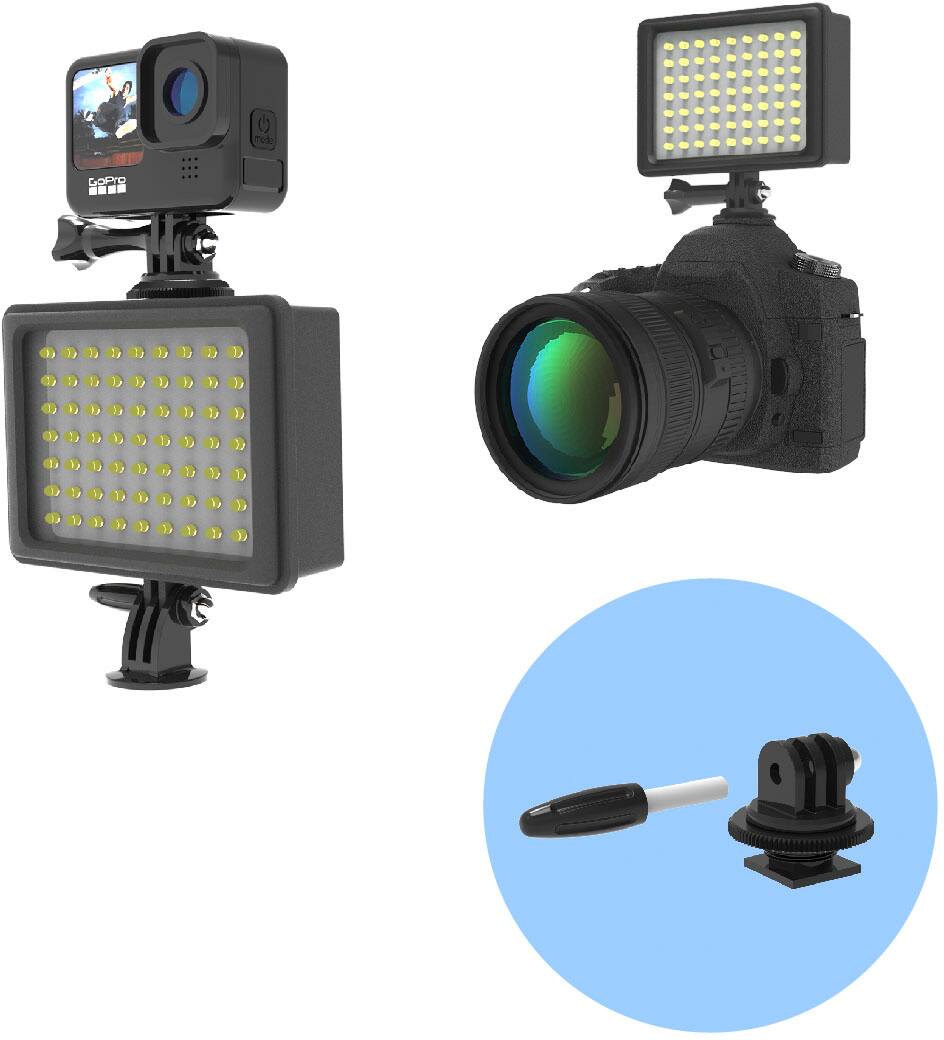 Alt View 12. Digipower - Water-resistant Professional Video Light with Built-in Power Bank - Black.