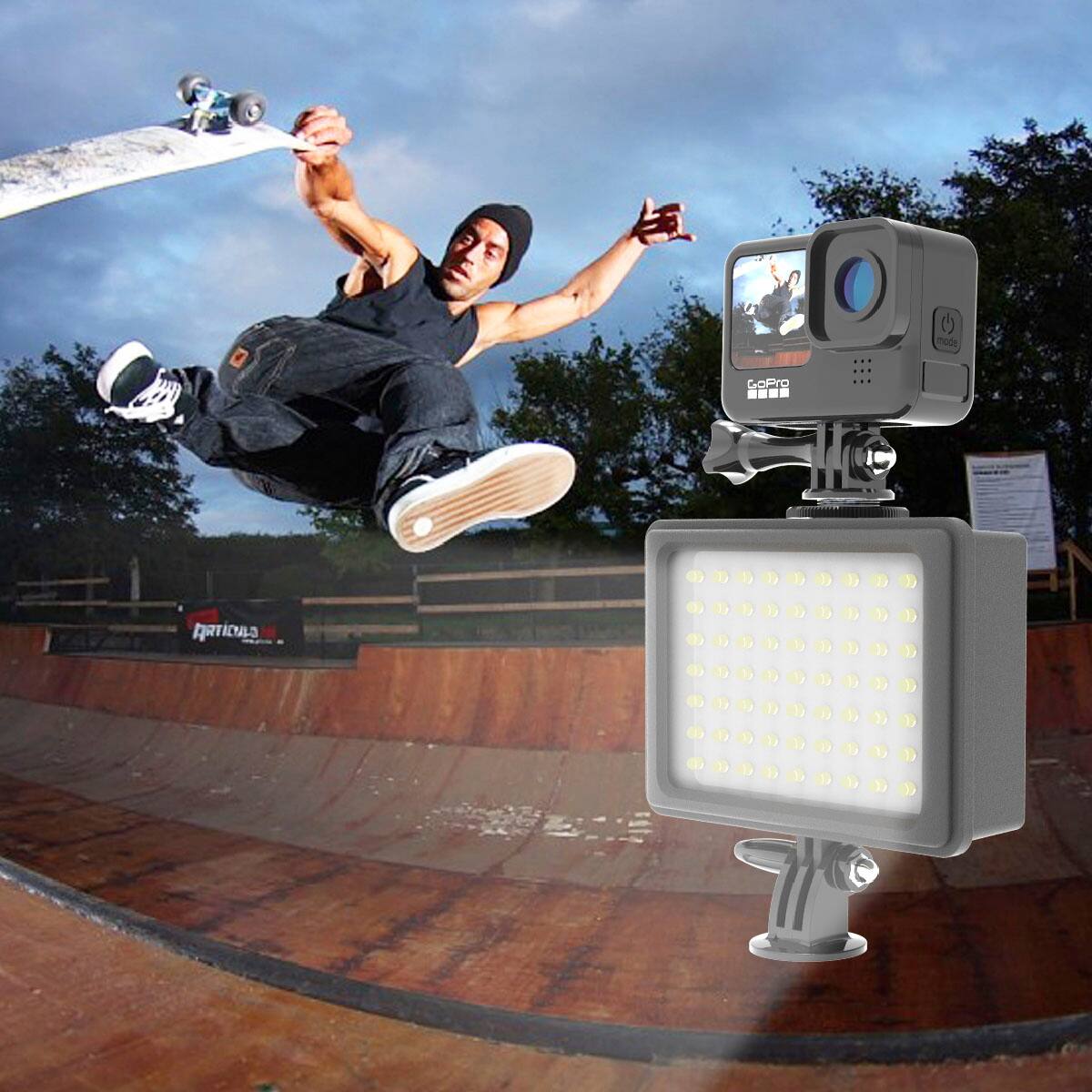 Alt View 13. Digipower - Water-resistant Professional Video Light with Built-in Power Bank - Black.