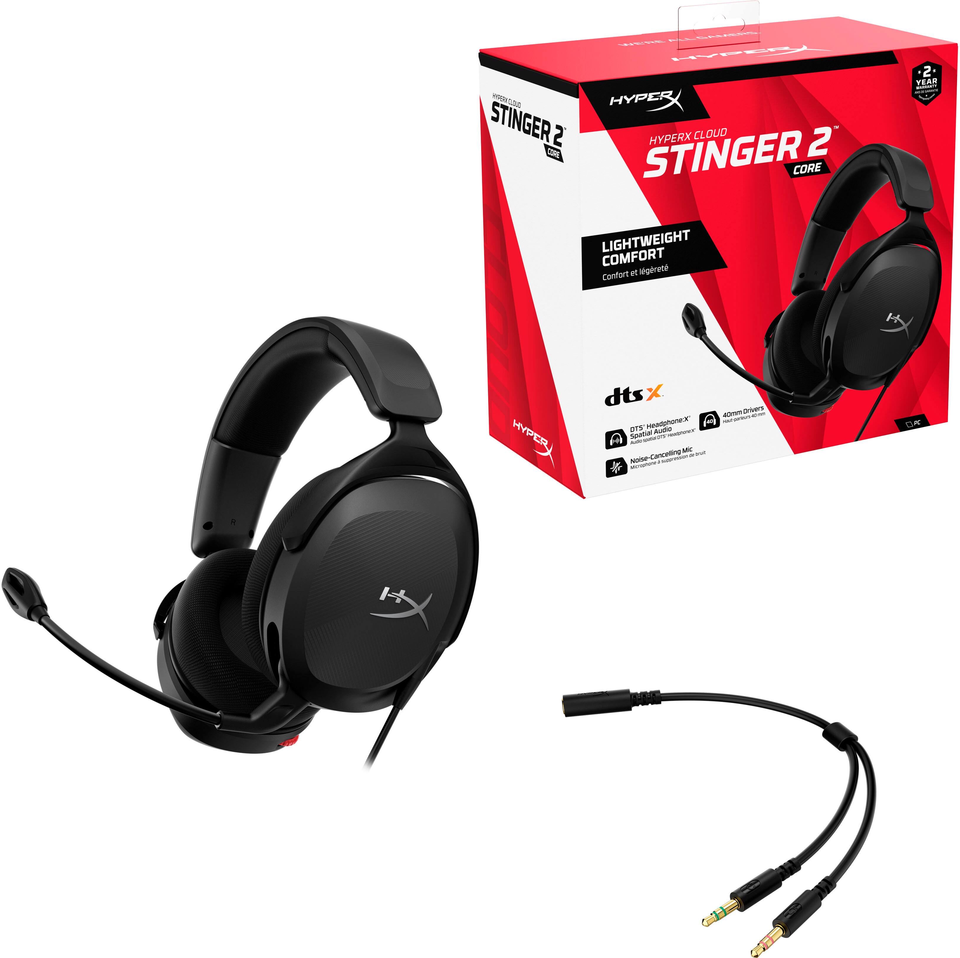 Alt View 16. HyperX - Cloud Stinger 2 Core Wired Gaming Headset for PC - Black.
