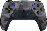 Front. Sony - PlayStation 5 - DualSense Wireless Controller - Gray Camouflage.