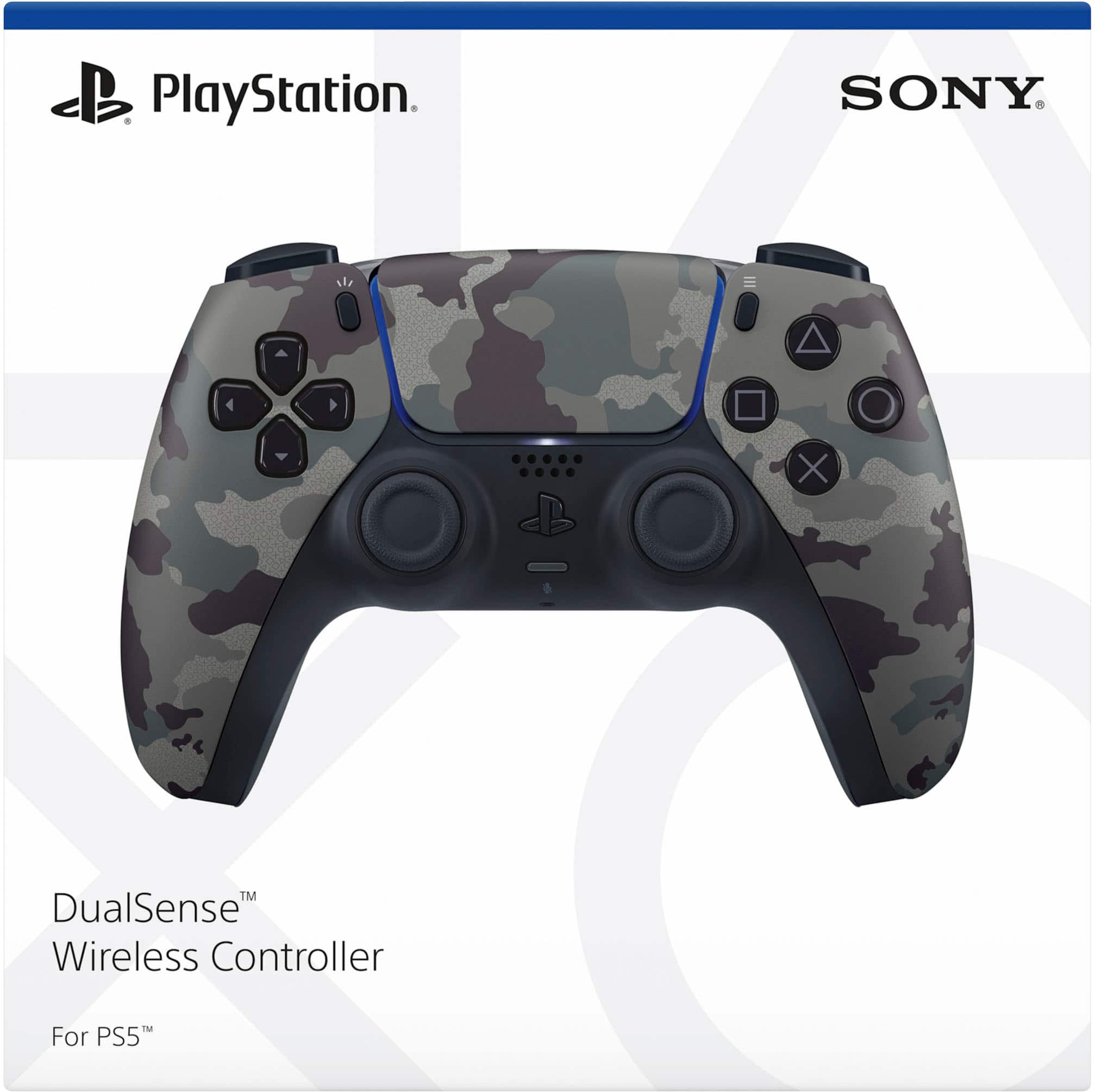 Alt View 12. Sony - PlayStation 5 - DualSense Wireless Controller - Gray Camouflage.