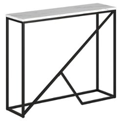 Camden&Wells - Stella Console Table - Blackened Bronze/Faux Marble - Angle_Zoom