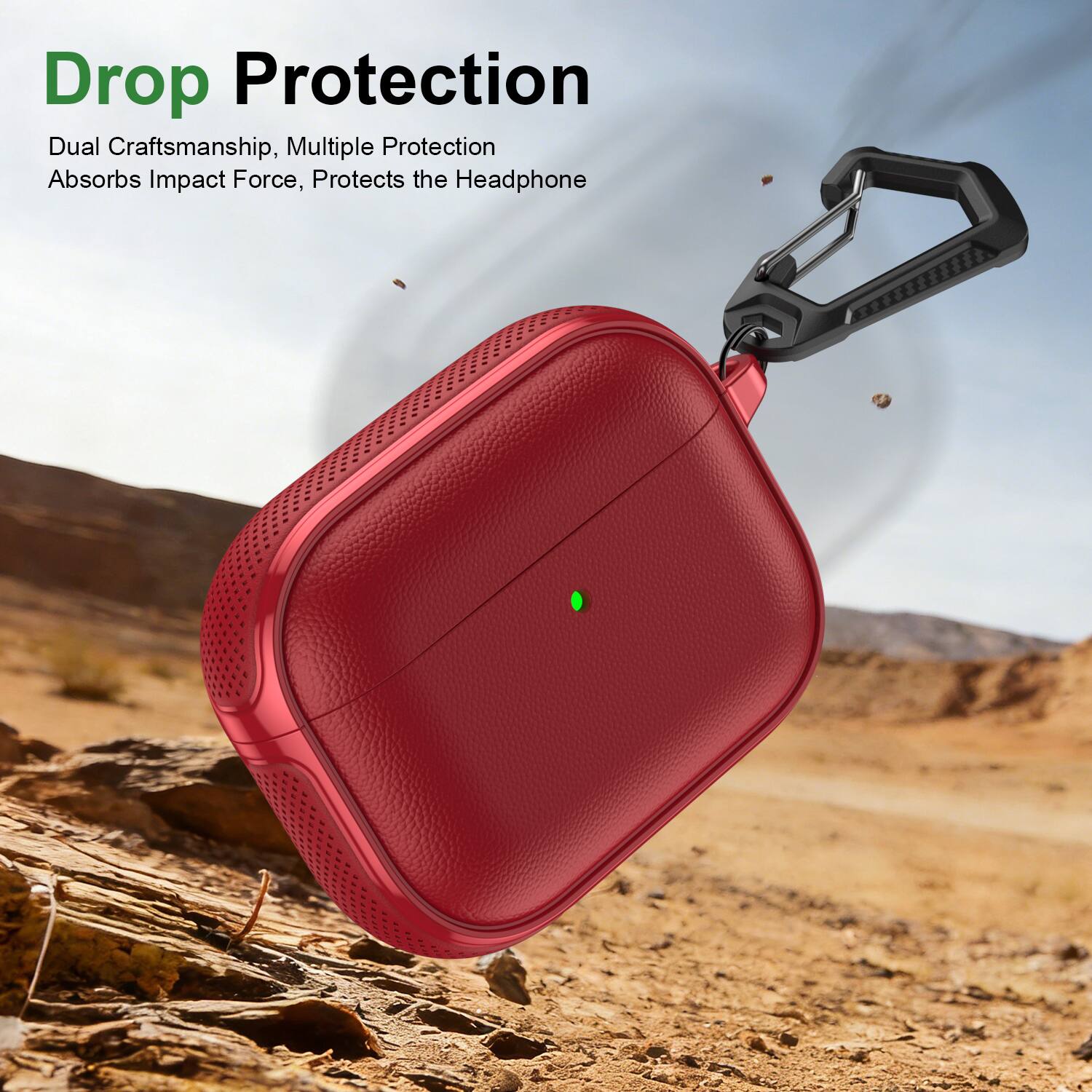 Drop Protection  
Dual Craftsmanship, Multiple Protection  
Absorbs Impact Force, Protects the Headphone