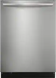 Frigidaire - Gallery 24" Tub Built-In Dishwasher with CleanBoost Technology - Stainless Steel - Front_Zoom