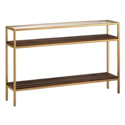 Camden&Wells - Felicia Console Table - Gold/Walnut - Angle_Zoom