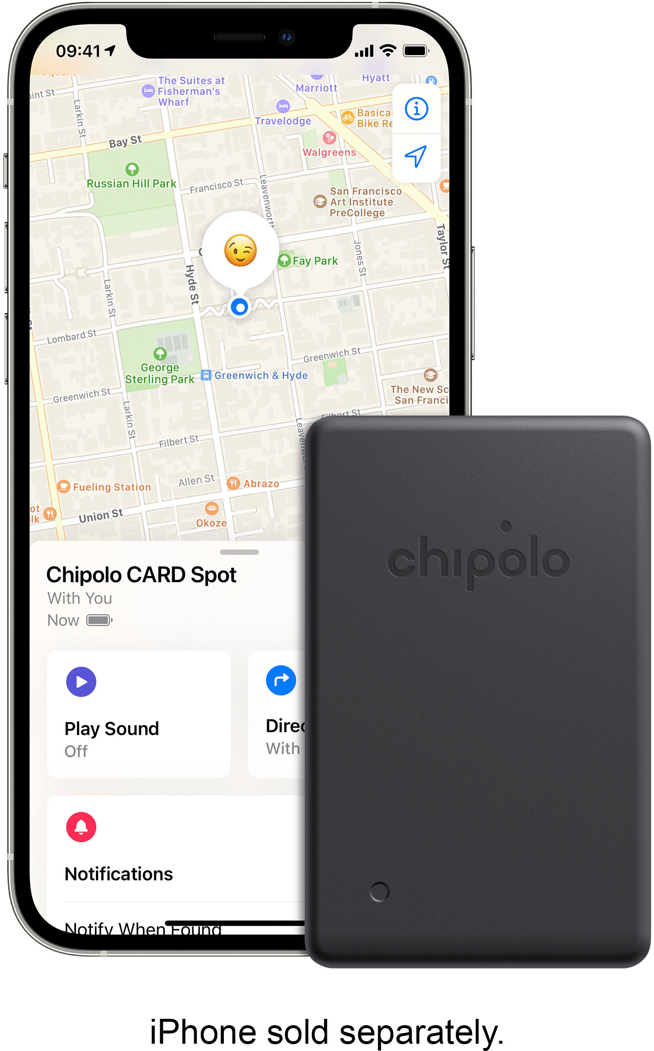 Chipolo Card Spot Item Tracker Almost Black CH-C21R-GY-R-EN - Best Buy