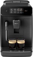 Philips - 800 Series Fully Automatic Espresso Machine with Milk Frother - Black - Front_Zoom