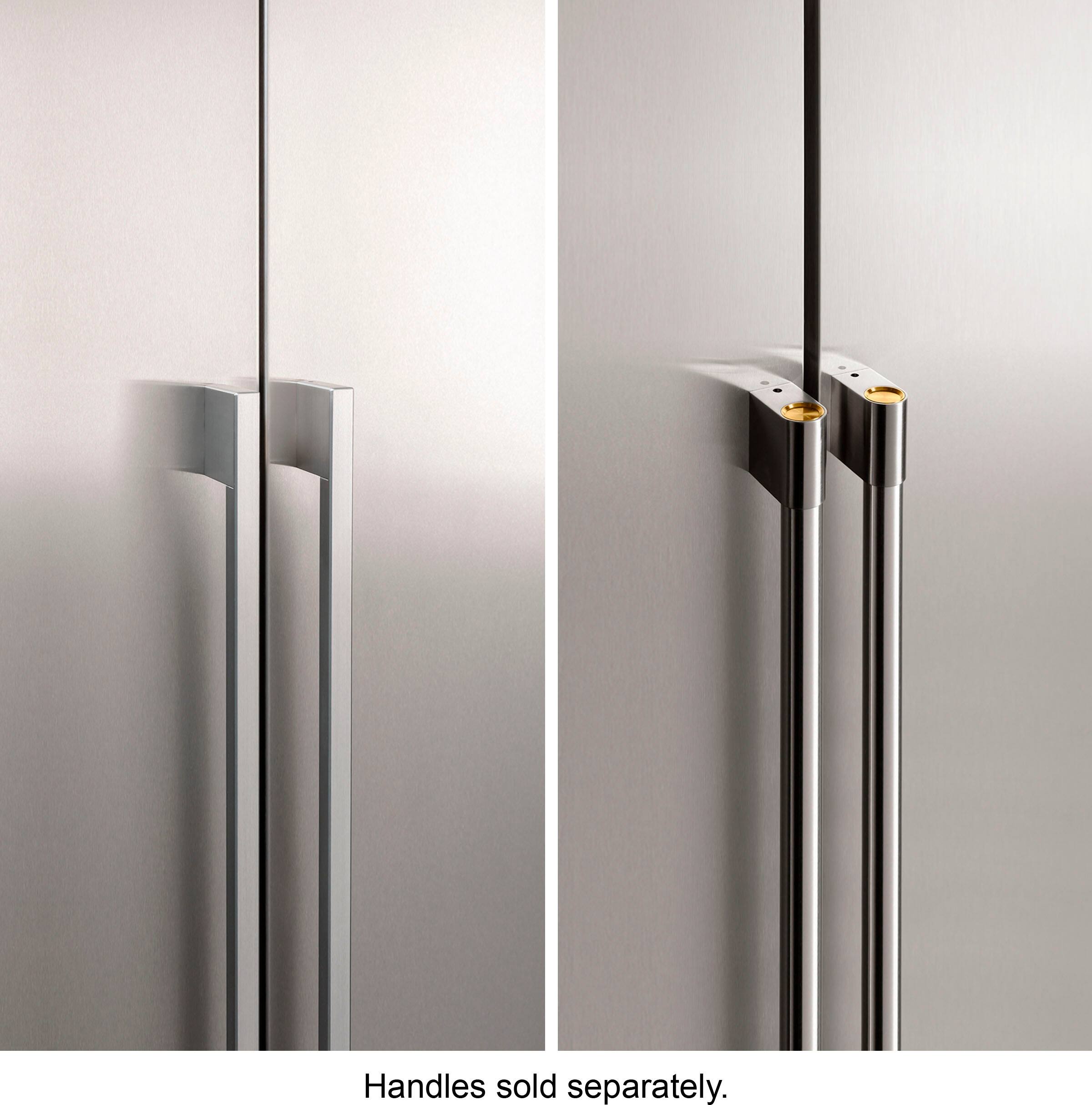 Alt View 3. Monogram - 20.2 Cu. Ft. Bottom-Freezer Counter-Depth Refrigerator - Custom Panel Ready - Stainless Steel.