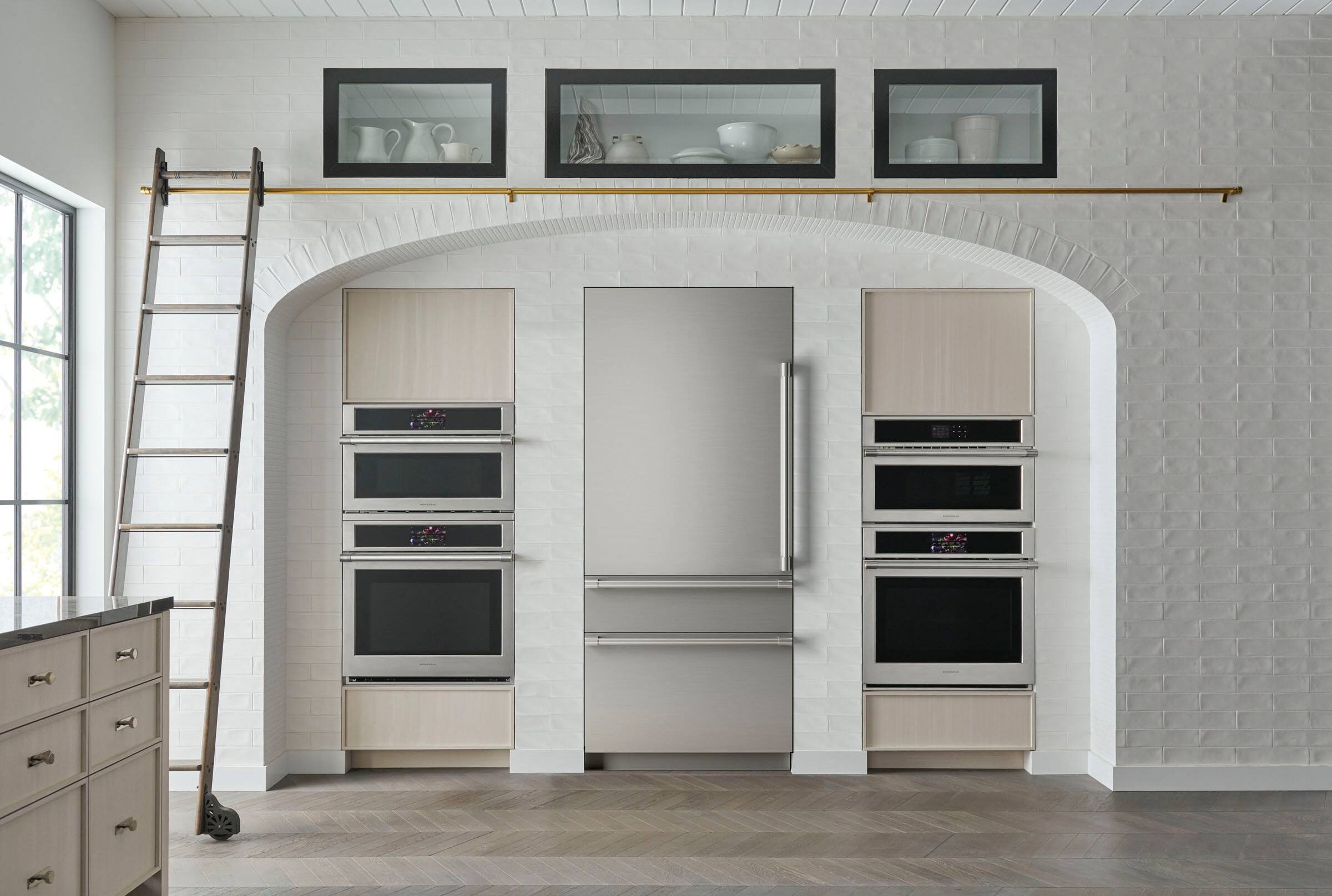 Alt View 13. Monogram - 20.1 Cu. Ft. French Door Counter-Depth Refrigerator - Custom Panel Ready - Stainless Steel.